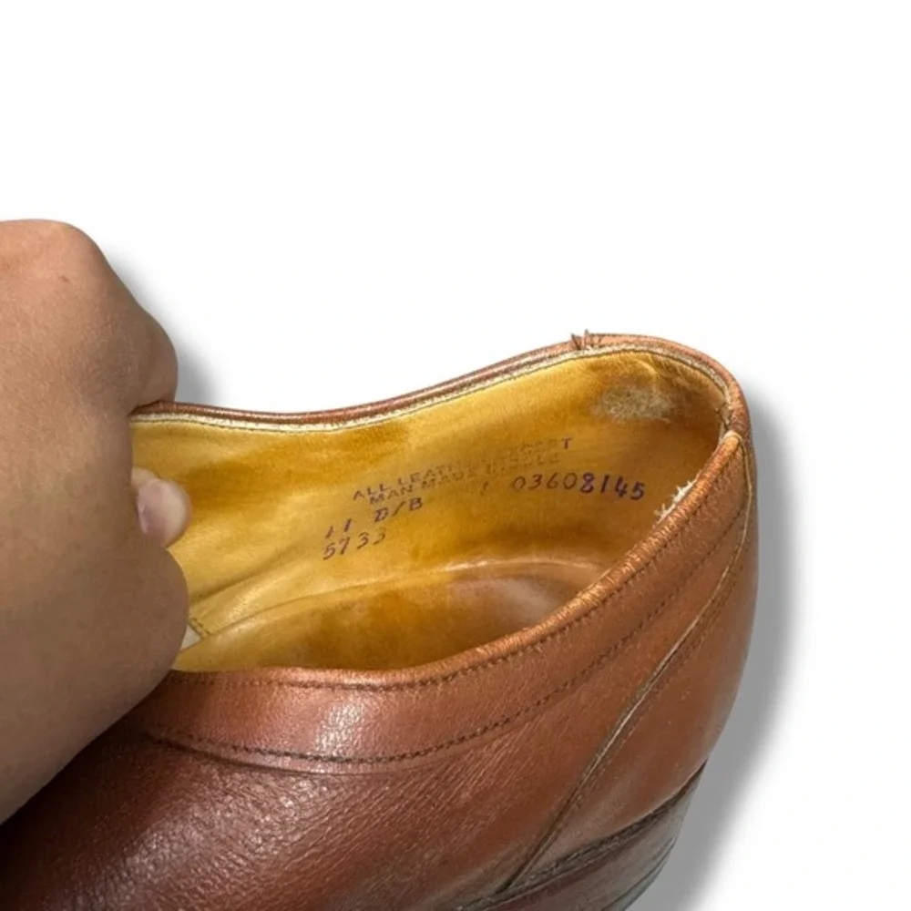 Sante‎ Majestik 11 D/B Brown Cap Toe Oxford Dress Shoes Leather Signature